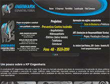 Tablet Screenshot of kpengenharia.com